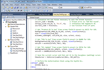 KeyChk Call In Visual Studio C++